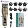 Professional Electric Hair Clippers - Metal Hair Oil Head Carving Clippers for Barbers