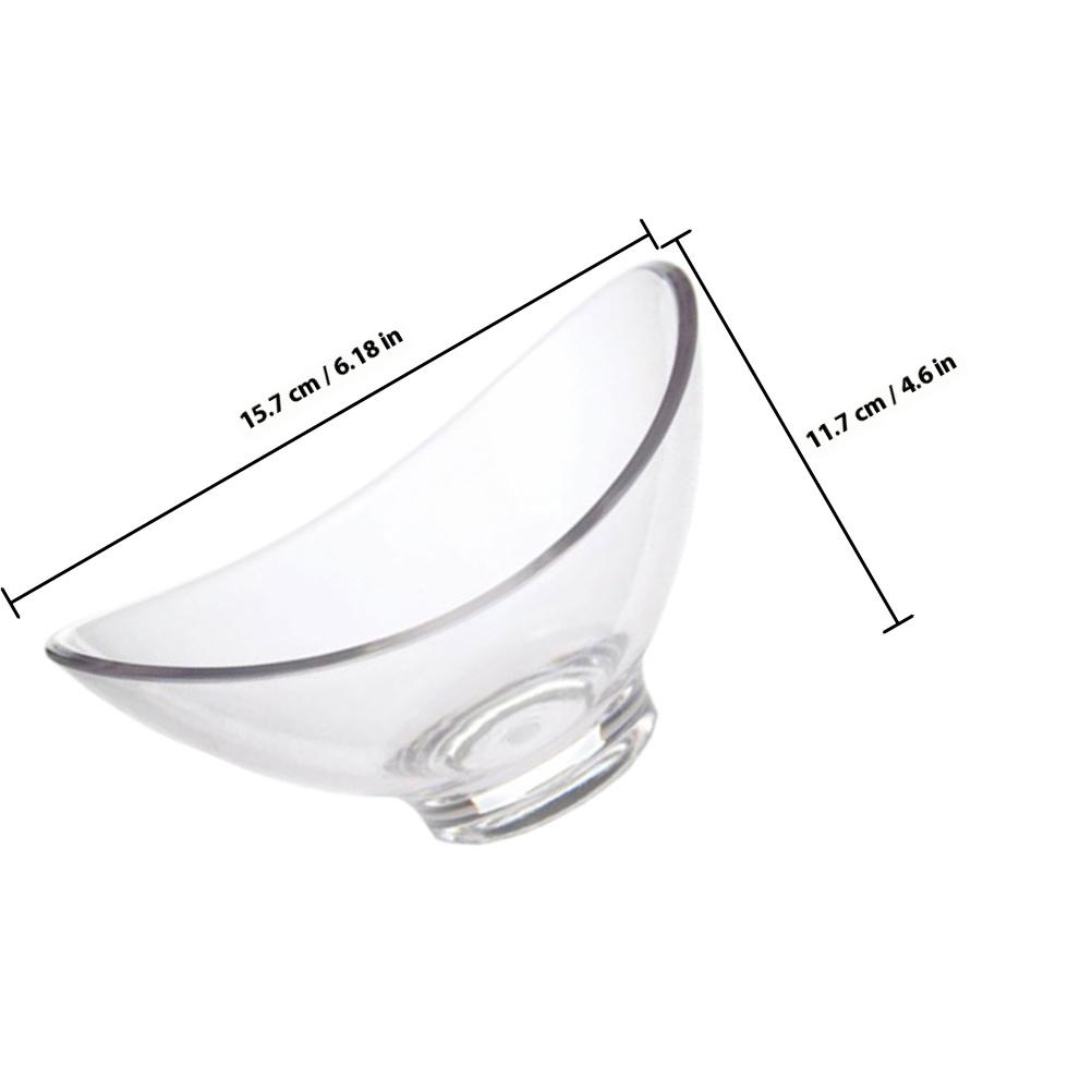 Салатник в форме слитка Прозрачный пластик ПК Десертная конфетница Многофункциональный контейнер для хранения продуктов для вечеринки Отеля Бара