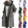 Women's Autumn And Winter Casual Temperament Solid Color Trench Coat In The Long Jacket