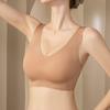 "Comfortable Seamless Wireless Bra: Breathable, Supportive, Smooth, Fixed Cup for Large and Small Busts"