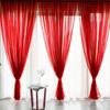 30% Shading Sheer Curtains for Living Room Window Transparent Voile Tulle Curtain Colourful Wedding Drapes Home Decor High Quality