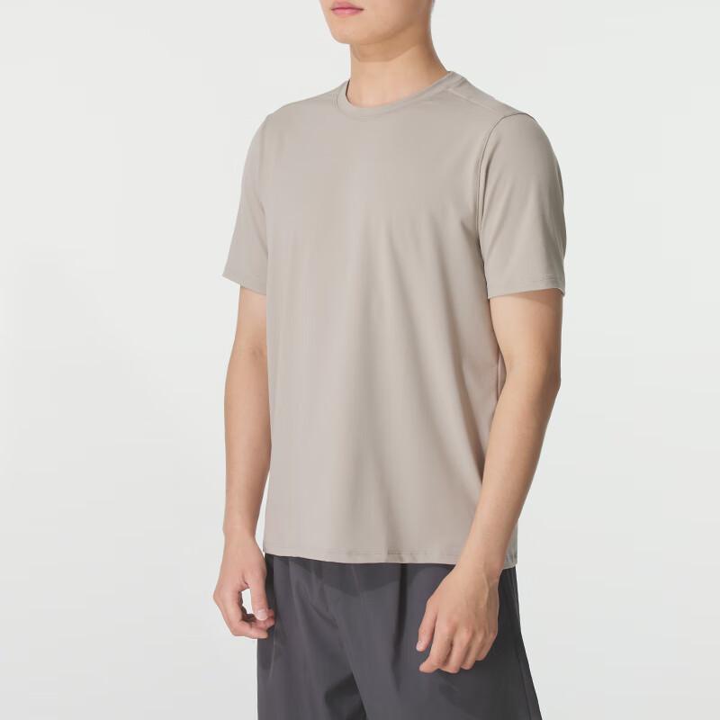Under Armour T Shirts Men's Khaki Crew Neck Moderate 1386973-203