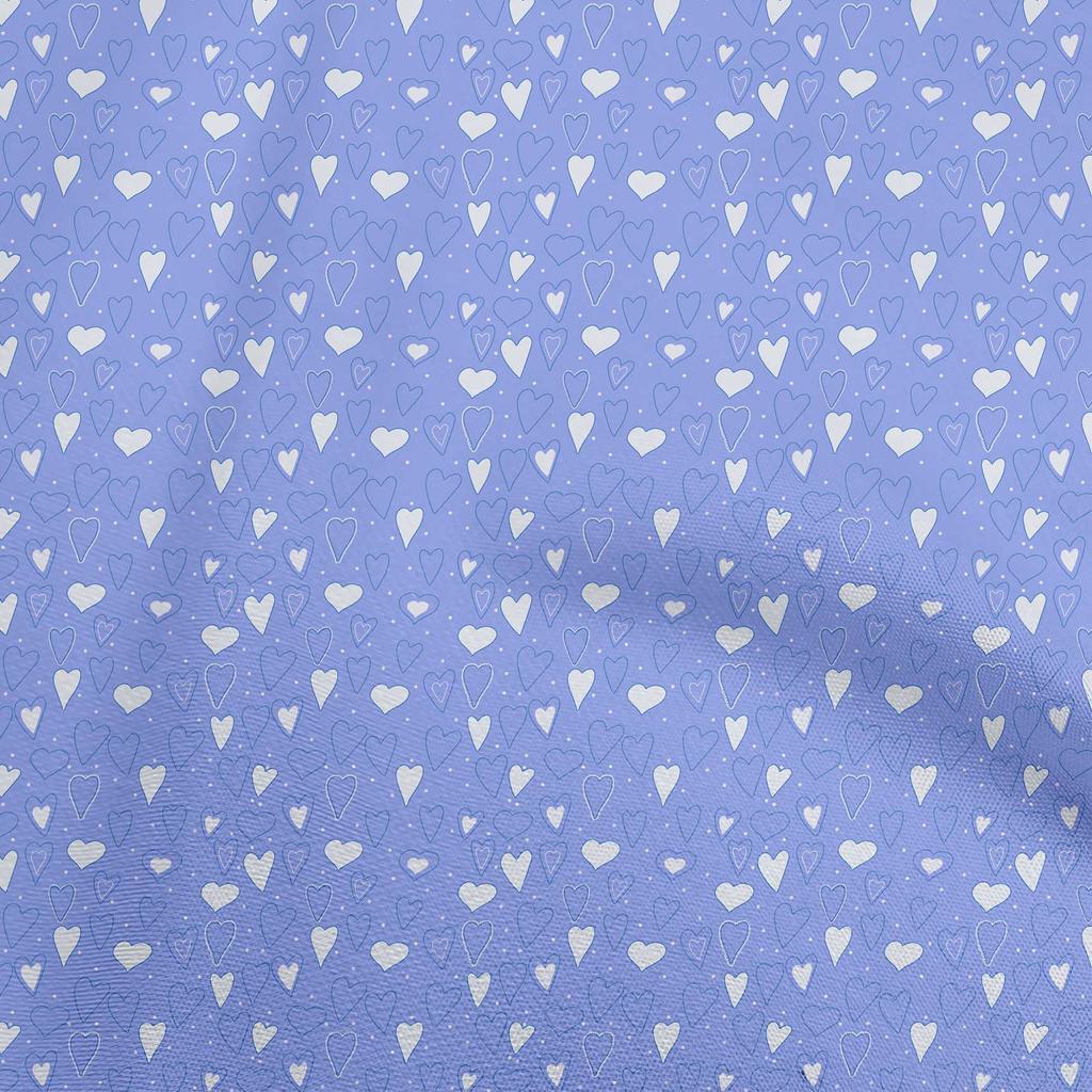 oneOone Cotton Flex Peach Fabric Valentine Heart Quilting Supplies Print Sewing Fabric By The Yard 40 Inch