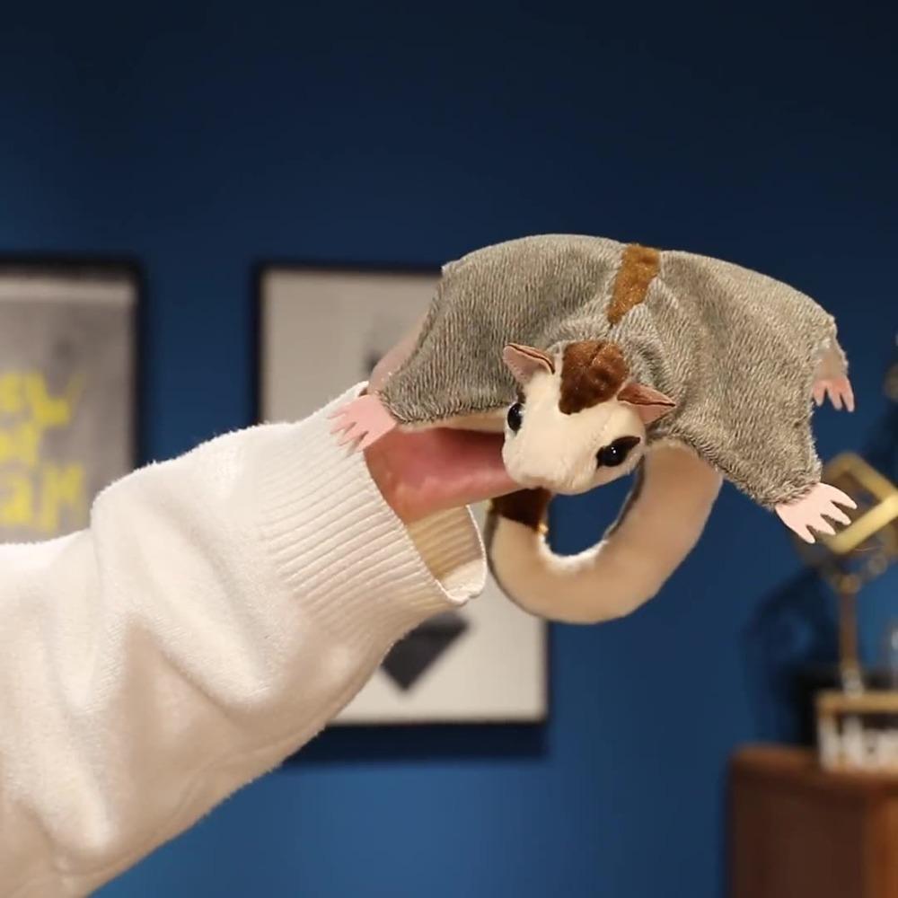 Магнитная плюшевая игрушка Сахарный поссум, имитация австралийской белки-летяги, кукла, день рождения