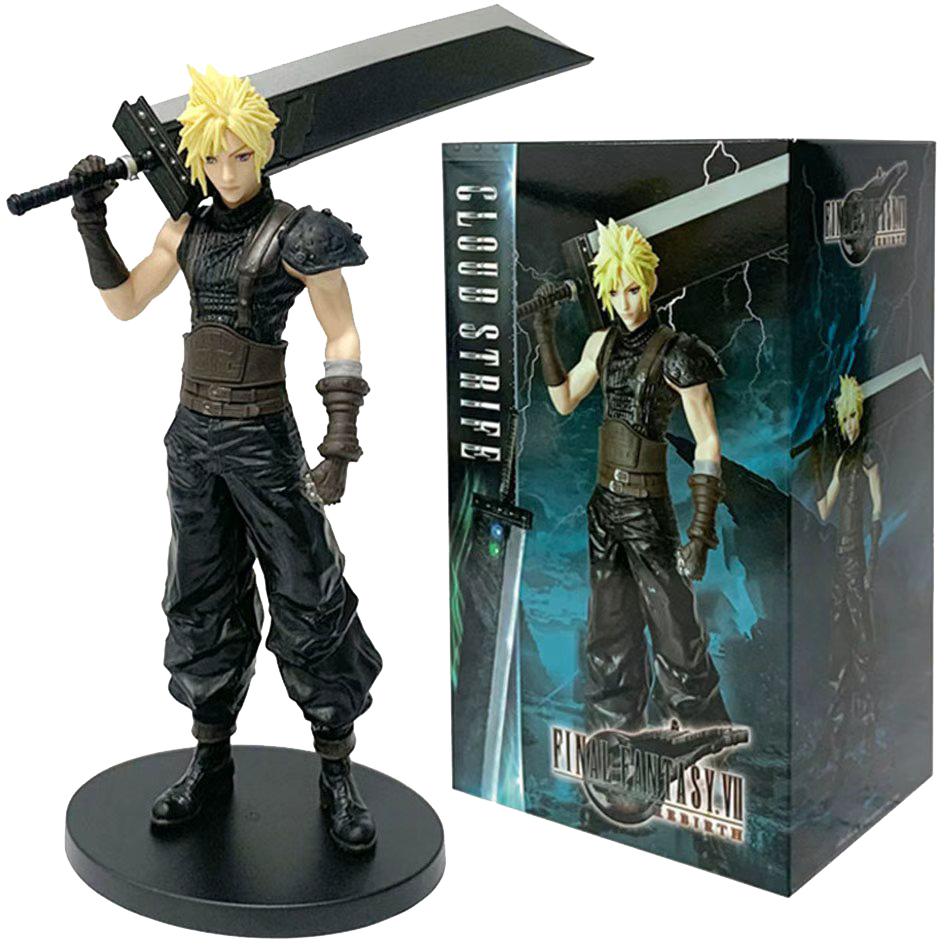Best Anime Peripherals: Cloud Strife Standing Pose PVC Action Figure - Collectible Model Toy, Perfect Gift for Boys