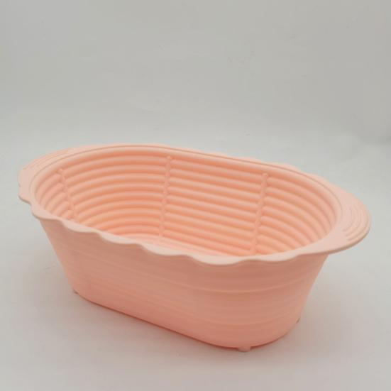 2 шт. силиконовая корзина для расстойки хлеба овальная Banneton для приготовления хлеба на закваске круглая жаропрочная большая