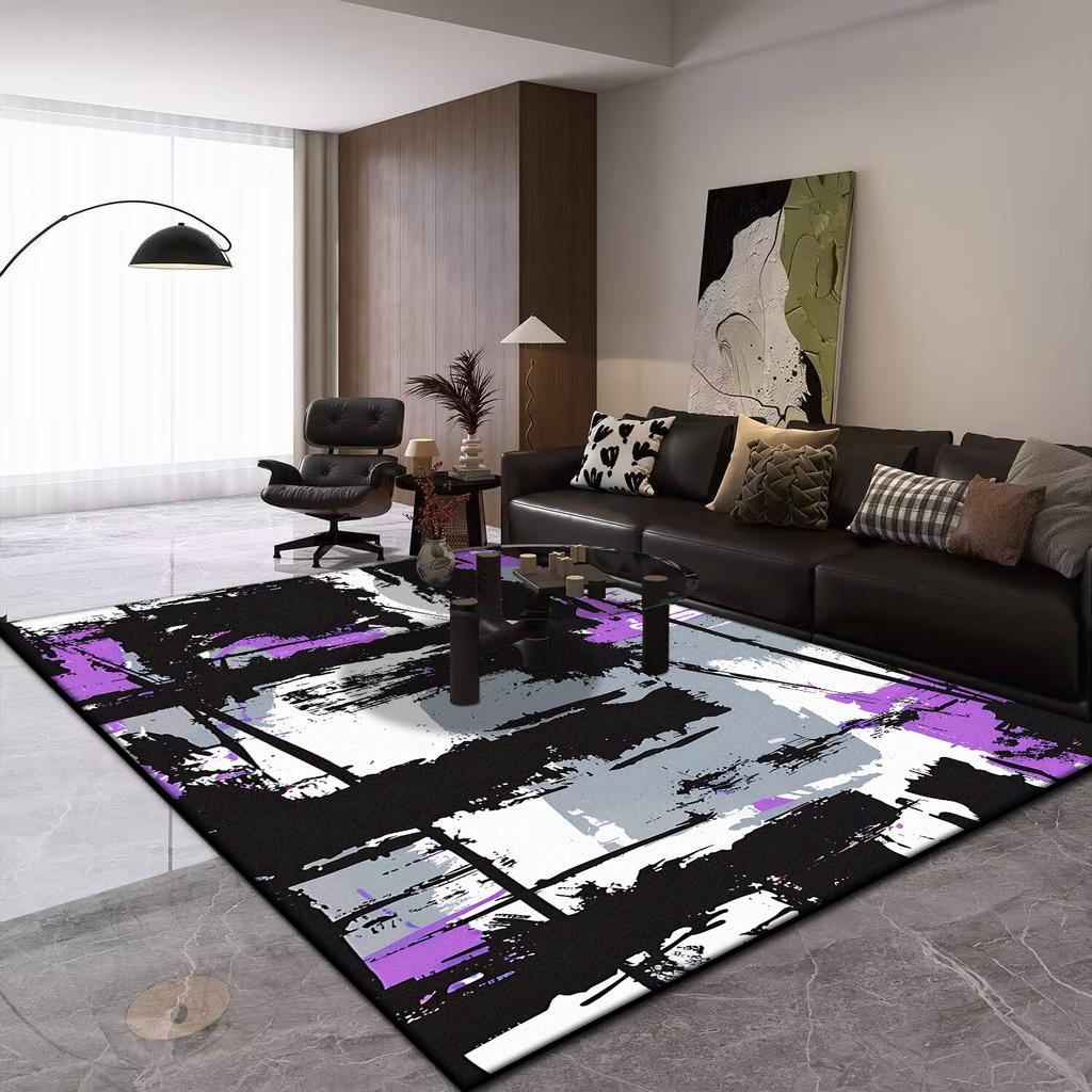 Современный абстрактный ковер большой для гостиной, ковер под диван в стиле легкой роскоши, нескользящий, моющийся, ковер для украшения балкона, коврик для детской спальни