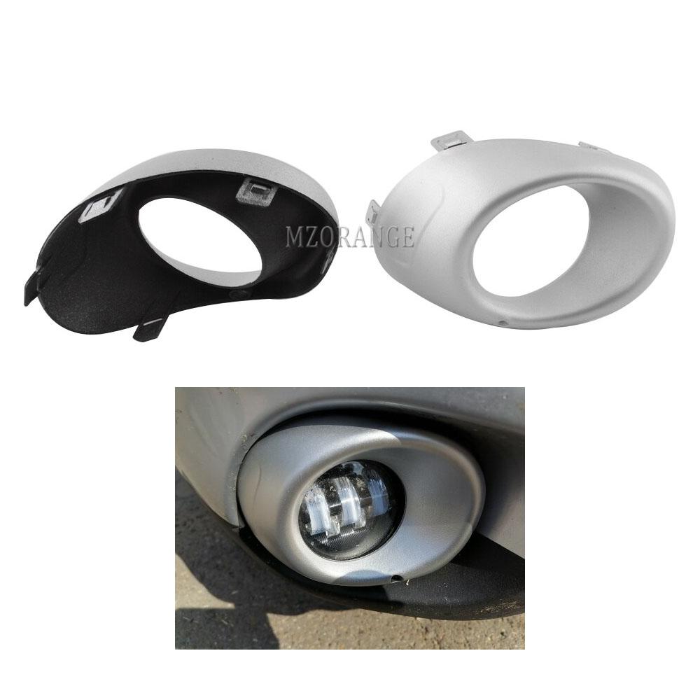Противотуманные фары для Mitsubishi Outlander 2013 2014 2015, светодиодные противотуманные фары, крышка противотуманной фары, гриль, рамка, серебристая, черная рамка