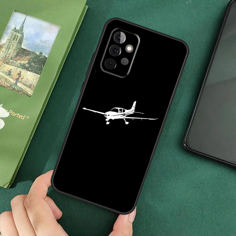 Мягкий чехол с рисунком самолета для Samsung Galaxy A54 A53 A73 A13 A71 A51 A14 A52 A32 A12 A22 A52S