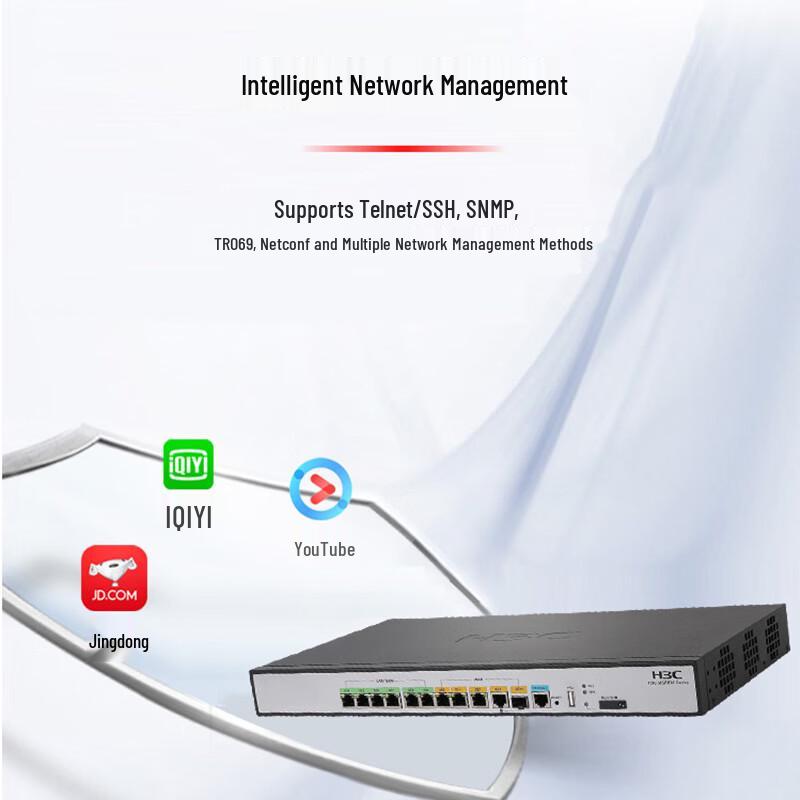 10-портовый гигабитный маршрутизатор H3C MSR830-10HI-GL (Китайская версия)