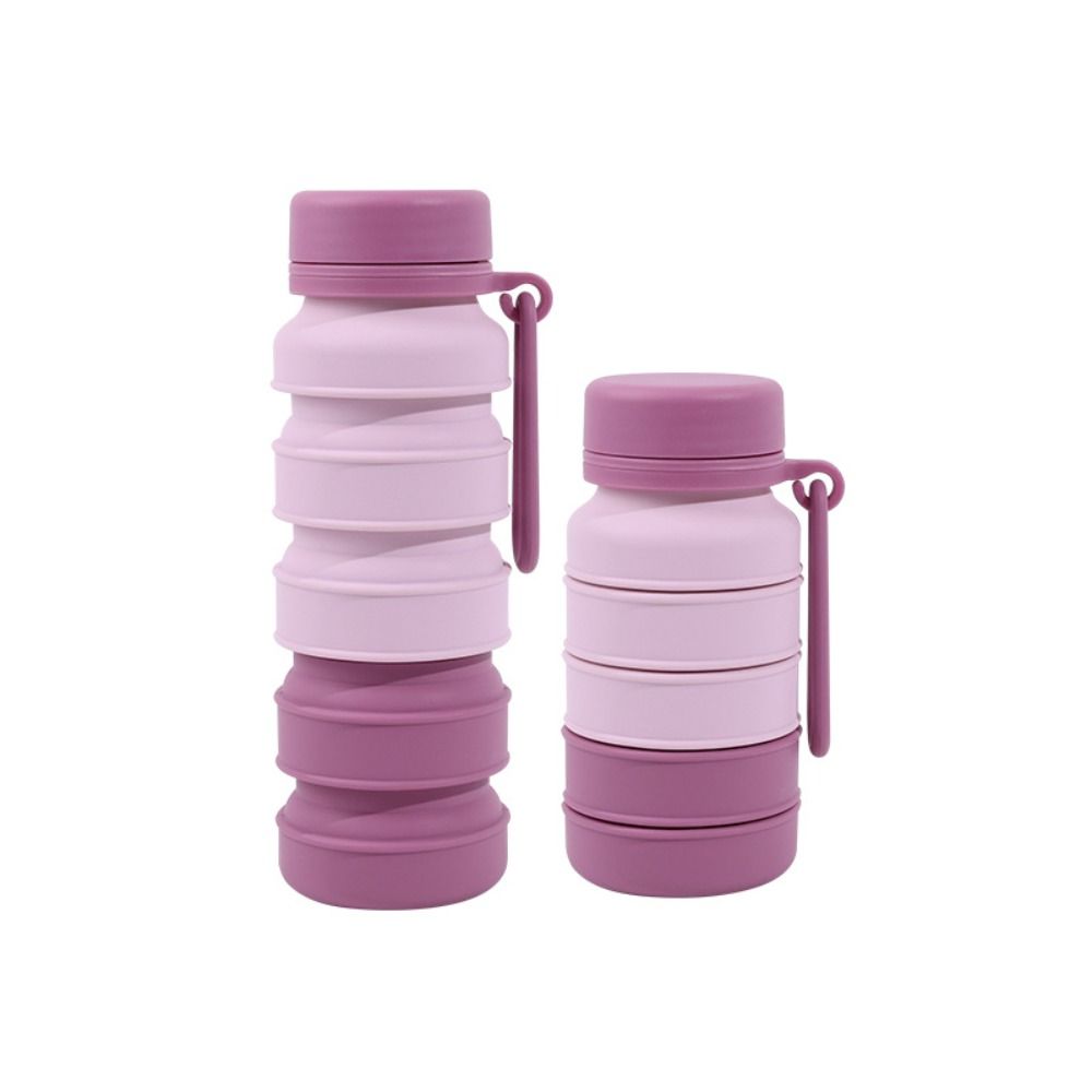 Reuseable Retractable Coffee Cup Portable Silicone Sport Bottles Hiking