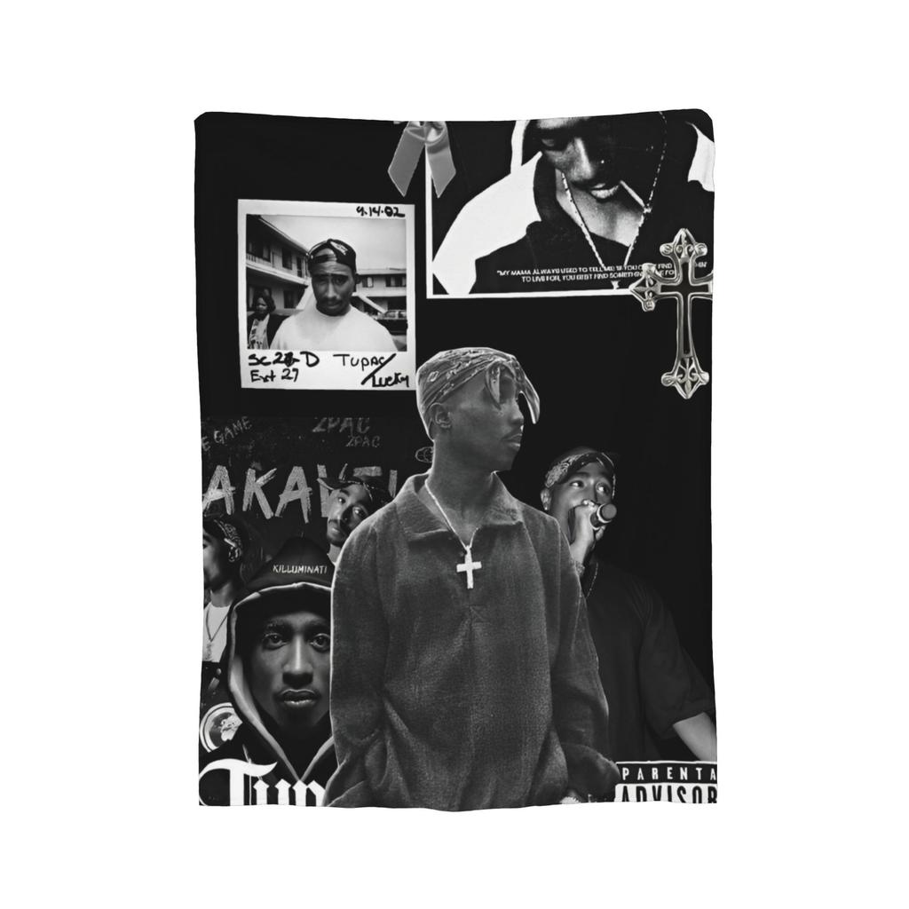 Poetic Justice Flannel Blankets Tupac 2pac Hip Hop Singer Fashion Throw Blanket for Home Rug Piece,