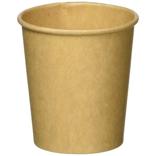 Artnap Unbleached Paper Cups, 90ml, 3 Oz, 100 Count, Brown