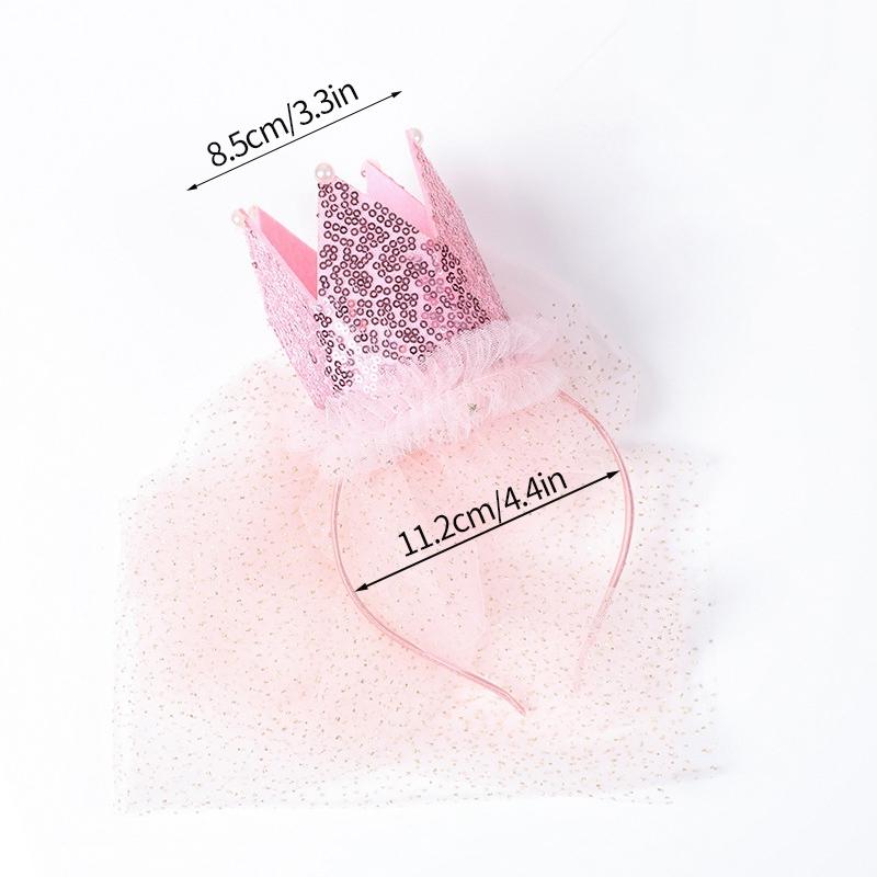 Новая шляпа на день рождения 1 2 3, шляпы для вечеринки Baby Shower для девочек, корона-повязка с кружевом, детские принадлежности для украшения на день рождения