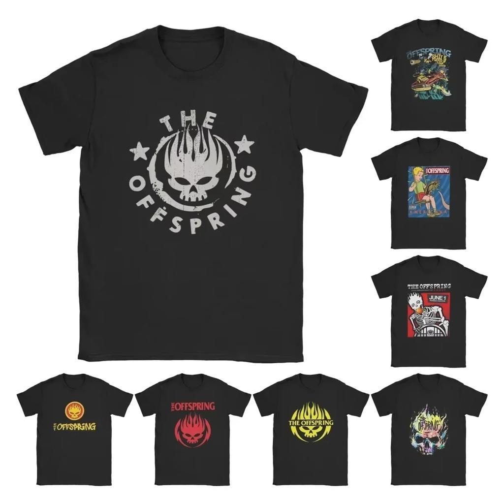 ZX TEE Punk The Offspring Funny T-Shirt for Men Rock Band Funny Women Tee 2025 Short Sleeve T Shirt Printed Top Summer Clothing