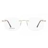 Rimless Square Gold SmaRtbuy Collection Jacques Rt 0024 C1 Fashion Unisex Eyeglasses