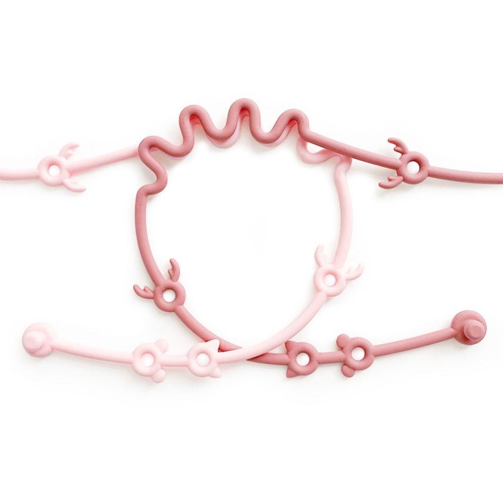 Силиконовая детская соска-цепочка в виде оленя, держатель для соски, зажимы, детские игрушки для прорезывания зубов, ремни для малышей