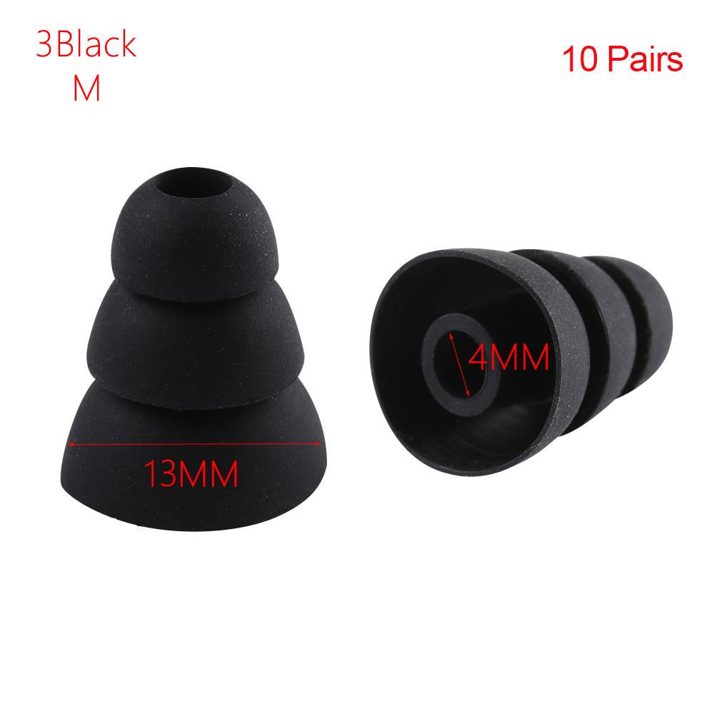 Пары универсальных колпачков 4 мм, резиновые вкладыши, сменные наушники-вкладыши, силиконовые насадки для наушников