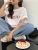 Унисекс Хлопковая футболка в американском стиле High Street Chic, Летняя, Большого размера, Свободный крой для Мужчин, Женщин и Пар