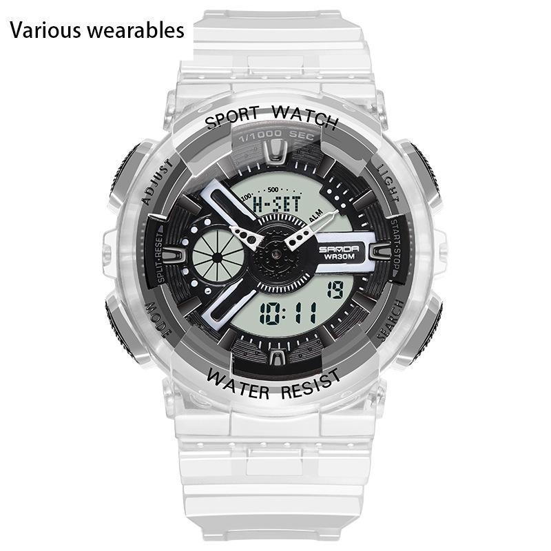 Корейская мода тренд микро бизнес светящиеся электронные спортивные модные студенческие корейские конфеты детские парные часы