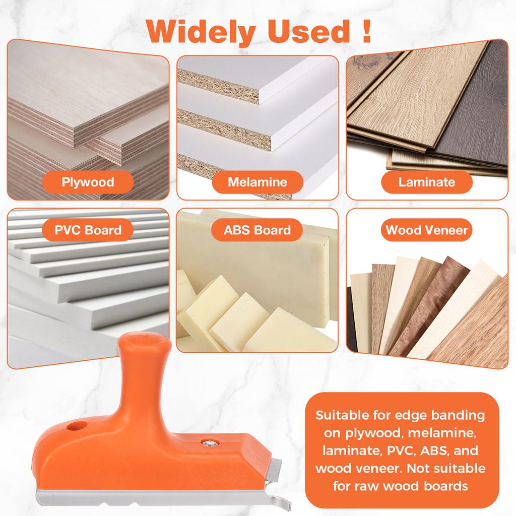 Кромкооблицовочный триммер 3 в 1 Деревообрабатывающий триммер для кромок шпона со стальным лезвием 5Cr15MoV для шпона ПВХ АБС меламина ламината