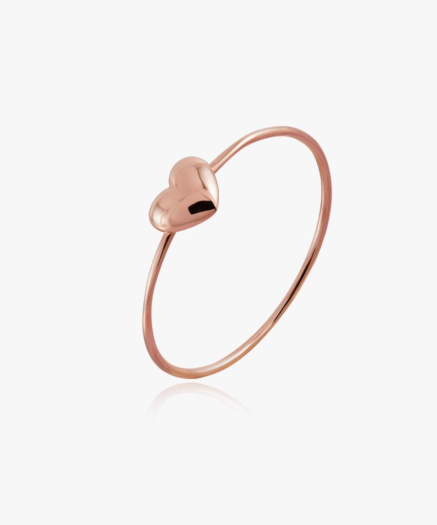 Helene Jewelry Кольцо Miss с объемным сердцем из 14-каратного золота (Тип C)