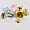 10-50Mm Gold Plated Bells Ornaments Trumpet Mini Jingle Bells Christmas Decor