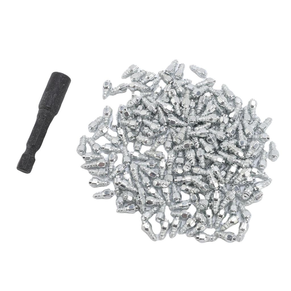 200 шт. Шипы для снега для шин, противоскользящие, для льда, шипы для шин, износостойкие, шипы для шин для квадроциклов с инструментом для установки для мотоцикла