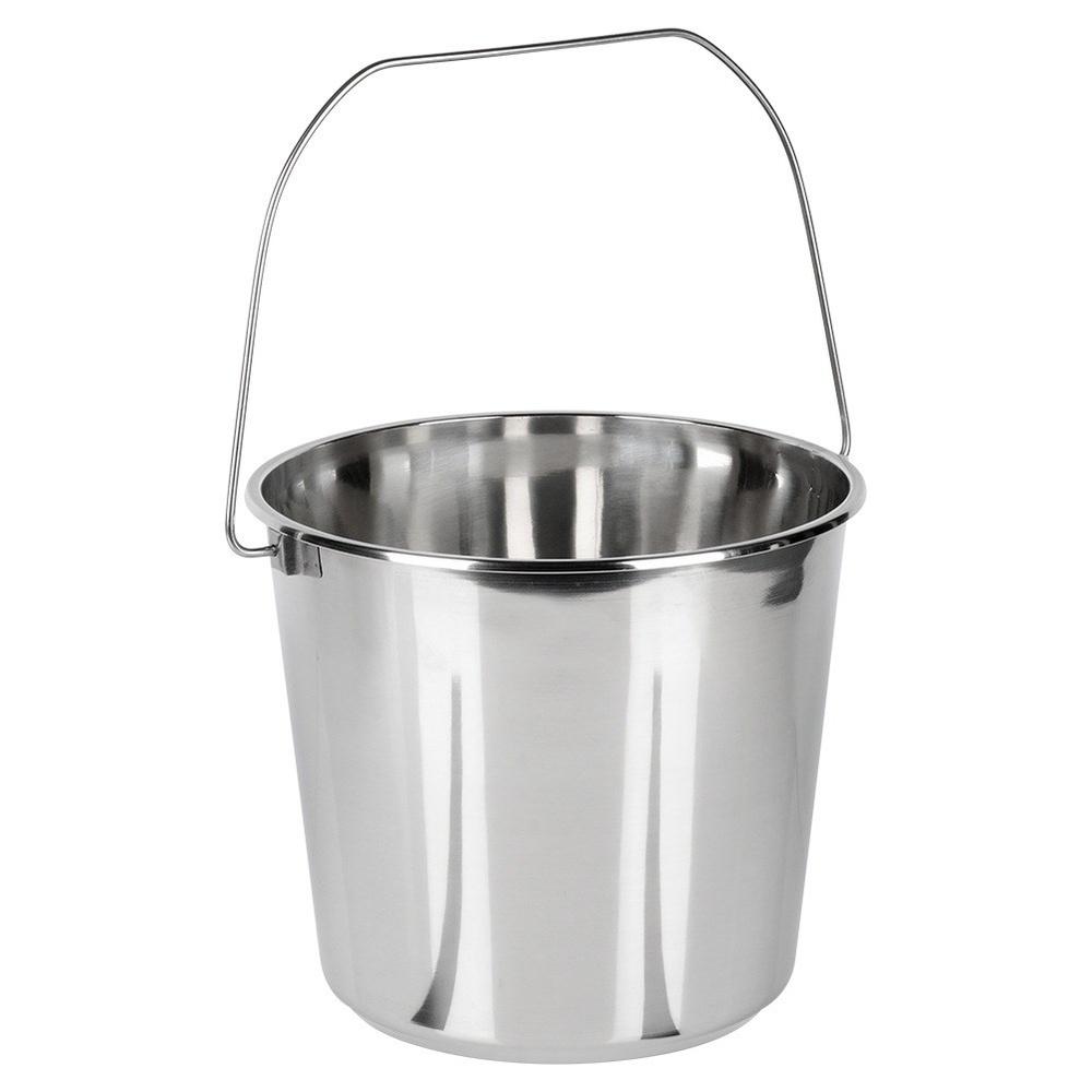 Orion Stainless Steel Bucket with Handle, 12 L, 27 x 27 cm