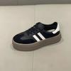 Retro German Training Shoes Women's 2025 New Autumn Flat-bottomed Korean Version of Casual Sports Board Shoes Women's Thick-soled Heightening White S