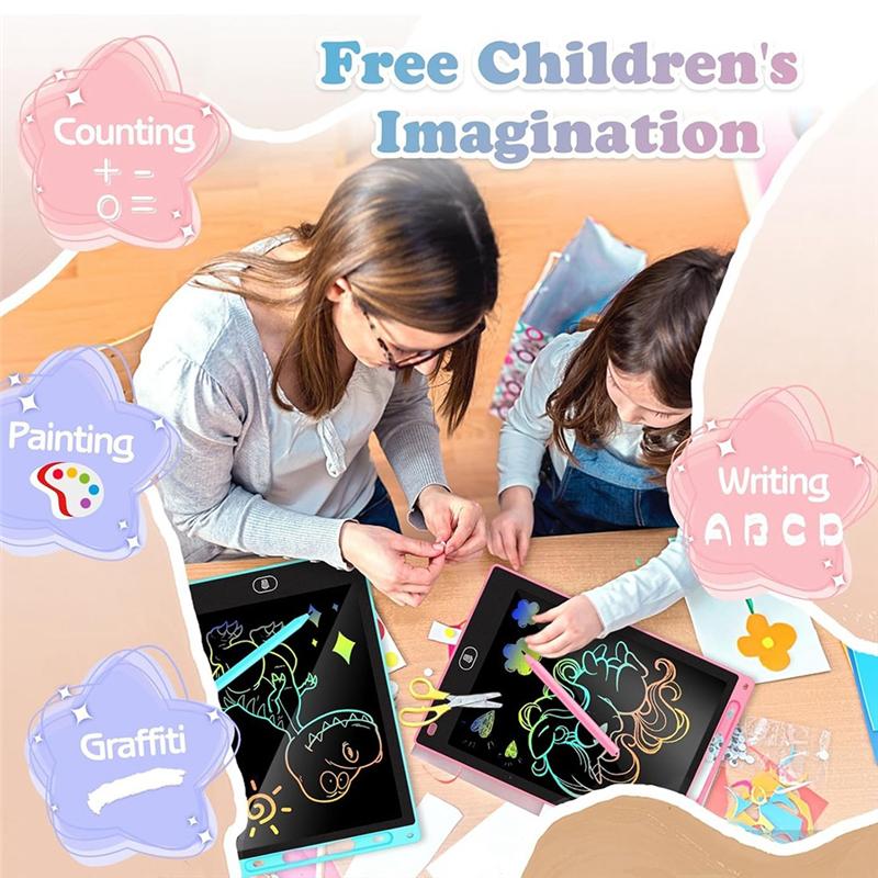 ABUL-2 Pack LCD Writing Tablet For Kids - Preschool Drawing Tablet Toys & Toddler Travel Essential Toys