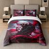 3Pcs Bed Set,Tokyo Ghoul 1 Duvet Cover and 2 Pillowcases, Printed Bedding Decor For Guest Room