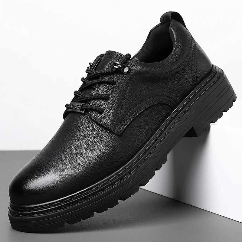 Модные мужские туфли из натуральной кожи, роскошные деловые туфли-оксфорды, высококачественные удобные офисные туфли для официальных мероприятий, итальянская мужская обувь