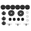 Cymbal Felts Hi-Hat Clutch Felt Hi Hat Cup Felt Cymbal Stand Sleeves with Base Wing Nuts and Cymbal Washer for Drum Set of 21Pcs