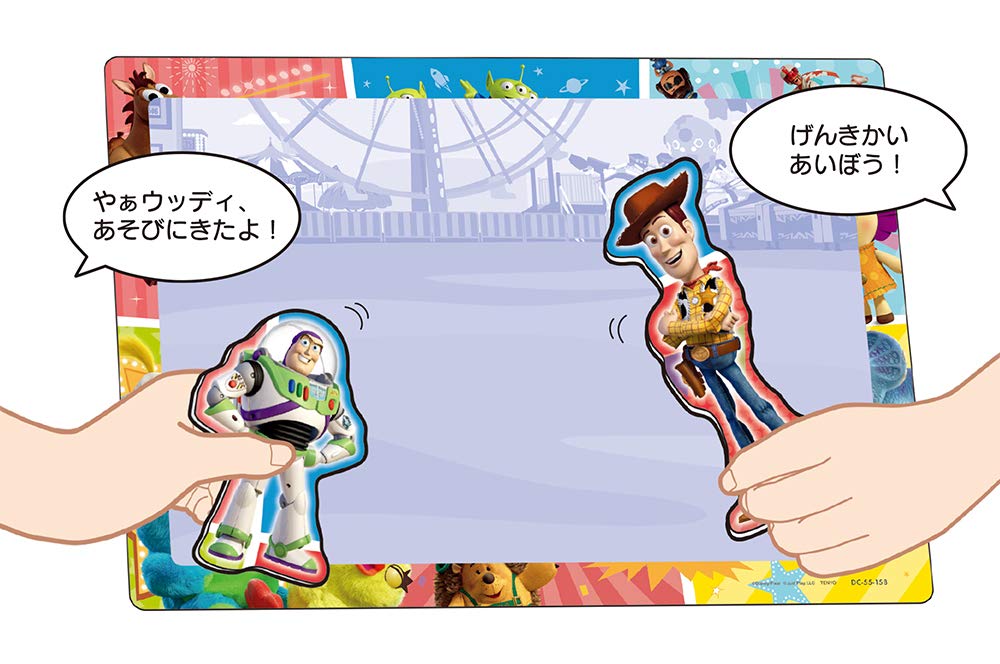 Tenyo Детский пазл Disney Toy Story Play 55 деталей пазл для детей антибактериальное покрытие поставляется с чистящим чехлом для детей от 4 лет и старше Let's Toys!