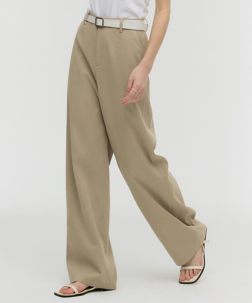 MONGDOL Essential Straight Pants Beige Mdpt051Beige