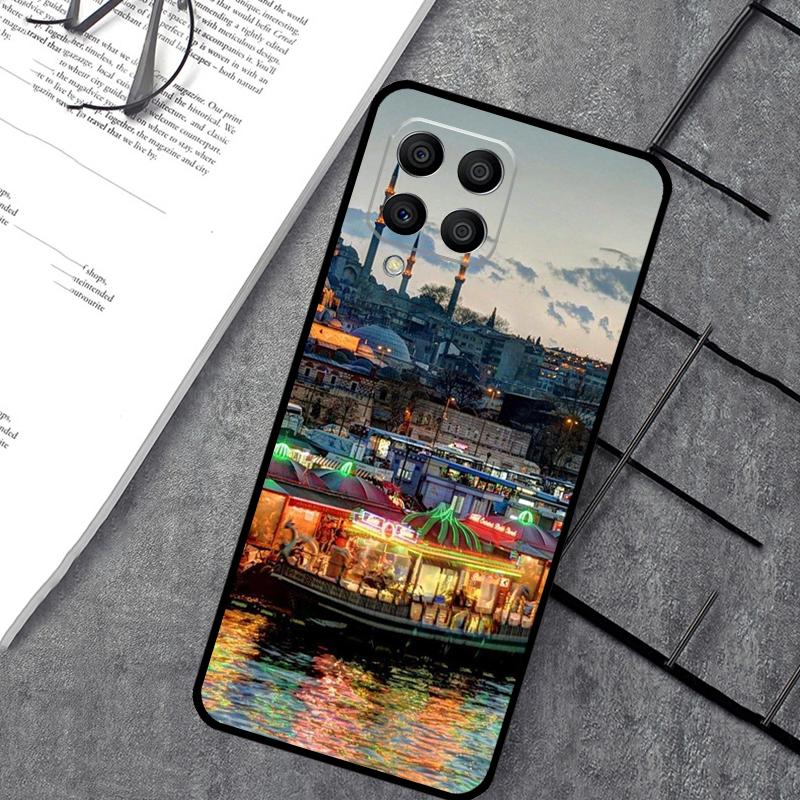 Турция Стамбул Пейзаж Здание Чехол для Samsung Galaxy M55 M31 M13 M11 M12 M14 M15 M06 M16 M36 M56 M53 M32 M52 M35 M34 M54