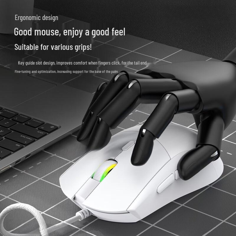 OLOEY GM501 Вертикальная RGB проводная игровая мышь