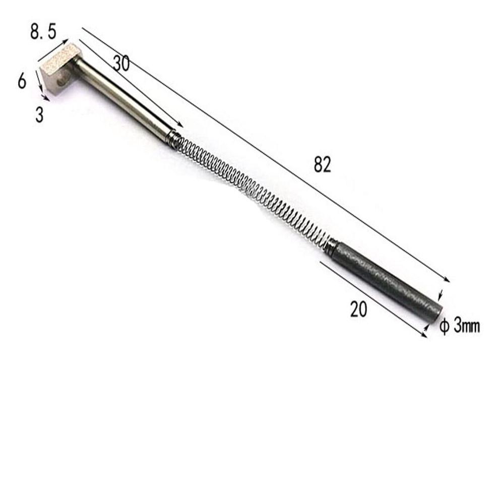 TSK AWD300T Spindle Motor Slotting Machine Carbon Brush, 2.7x18mm, Total Length 47mm, with 3x17mm Copper Bushing.