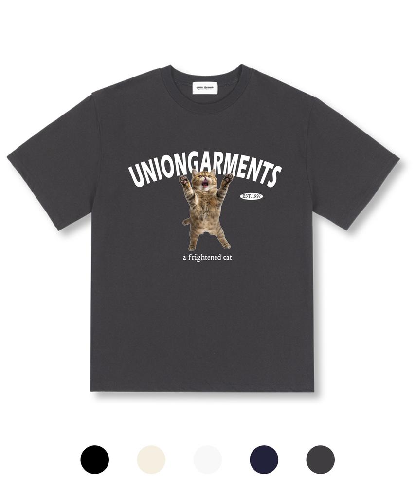 UNION GARMENTS Fryton Cat Oversized Short Sleeve T-Shirt 5 Colors