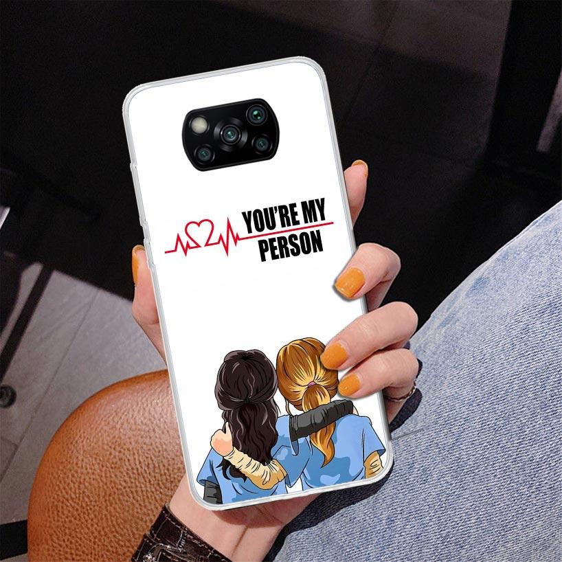 Чехол для телефона Greys Anatomy Person для Xiaomi Poco X5 X6 X7 Pro X4 Gt F7 Ultra M8 M7 Redmi 15C 15 13C 13 12C 12 Уникальная обложка Coque