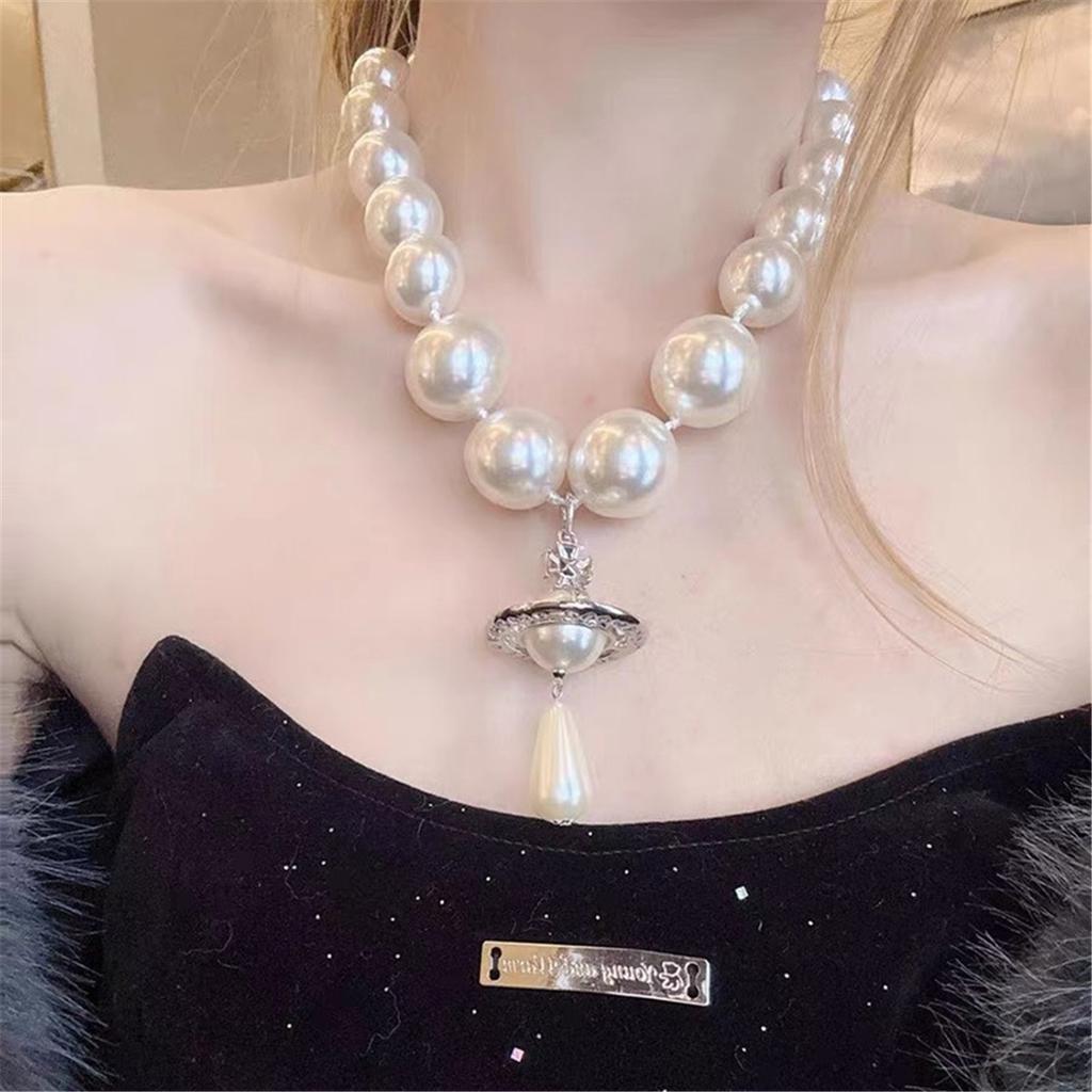 Tooxika Преувеличенное трехмерное ожерелье-подвеска в стиле барокко с жемчугом в форме капли воды, легкая роскошь, темперамент, цепочка-джемпер для женщин