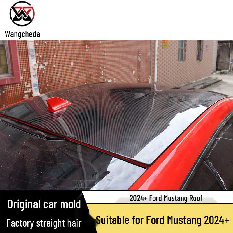 2024+ Ford Mustang Декоративная накладка на крышу из углеродного волокна: Наклейки на кузов из сухого карбона