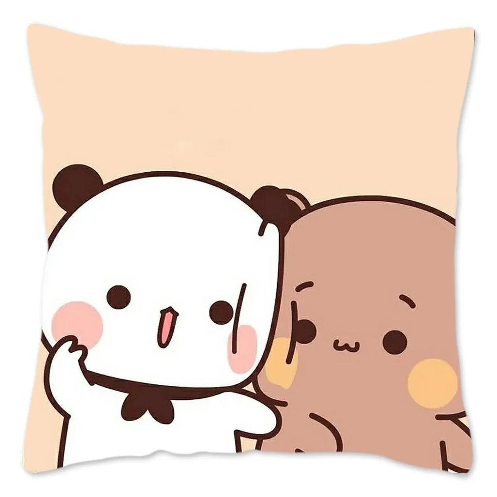 Наволочка Bubu and Dudu, украшение для дома, полиэстеровая наволочка для дивана, наволочка с забавными милыми медведями-пандами
