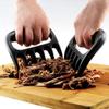 Когти для мяса - Мясные вилки - Отпечатки медвежьих лап для рваной свинины, барбекю, черные 1 пара, можно мыть в посудомоечной машине