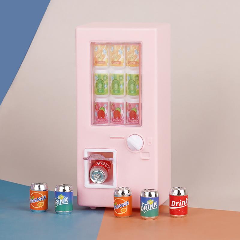 Mini Beverage Machine Cans Beverage Doll House Supermarket Small Ornament Model Children'S Play House Toys Small Gifts