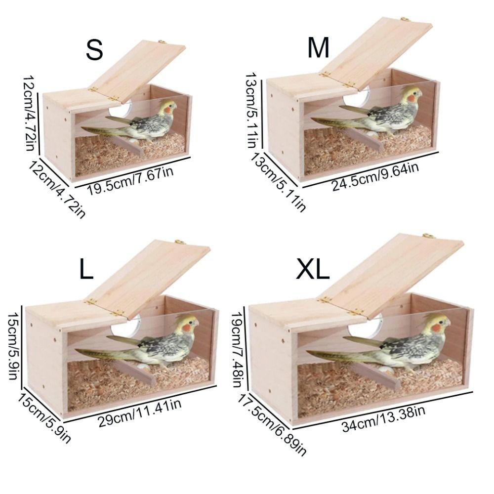 Акриловый/деревянный деревянный ящик для разведения попугаев, скворечник для попугаев, корелла, курица