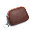 Slim Wallet for Women Soft Cow Leather Womens Coin Purse Genuine Leather Zipper Coin Wallet Casual Key Holder Small Money Bag CLE
