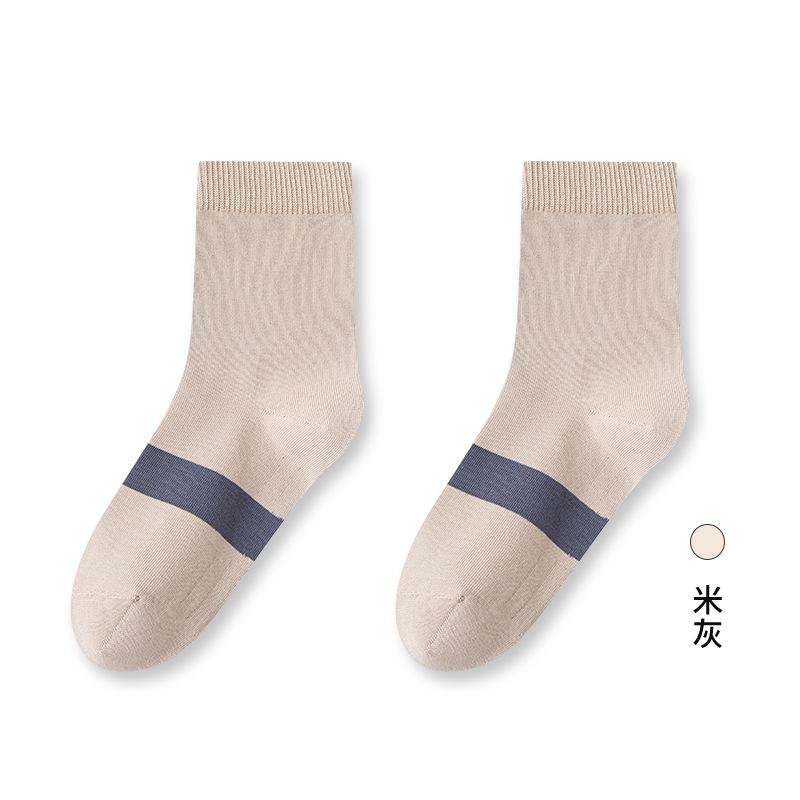 91% хлопок без косточек 7A антибактериальные носки мужские четыре антипиллинговые и впитывающие пот мужские средние носки для бизнеса спортивные носки