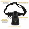 with Sponge Pad Fishing Rod Support Belt ABS EVA Fishing Pole Waist Belt  For Fishing
